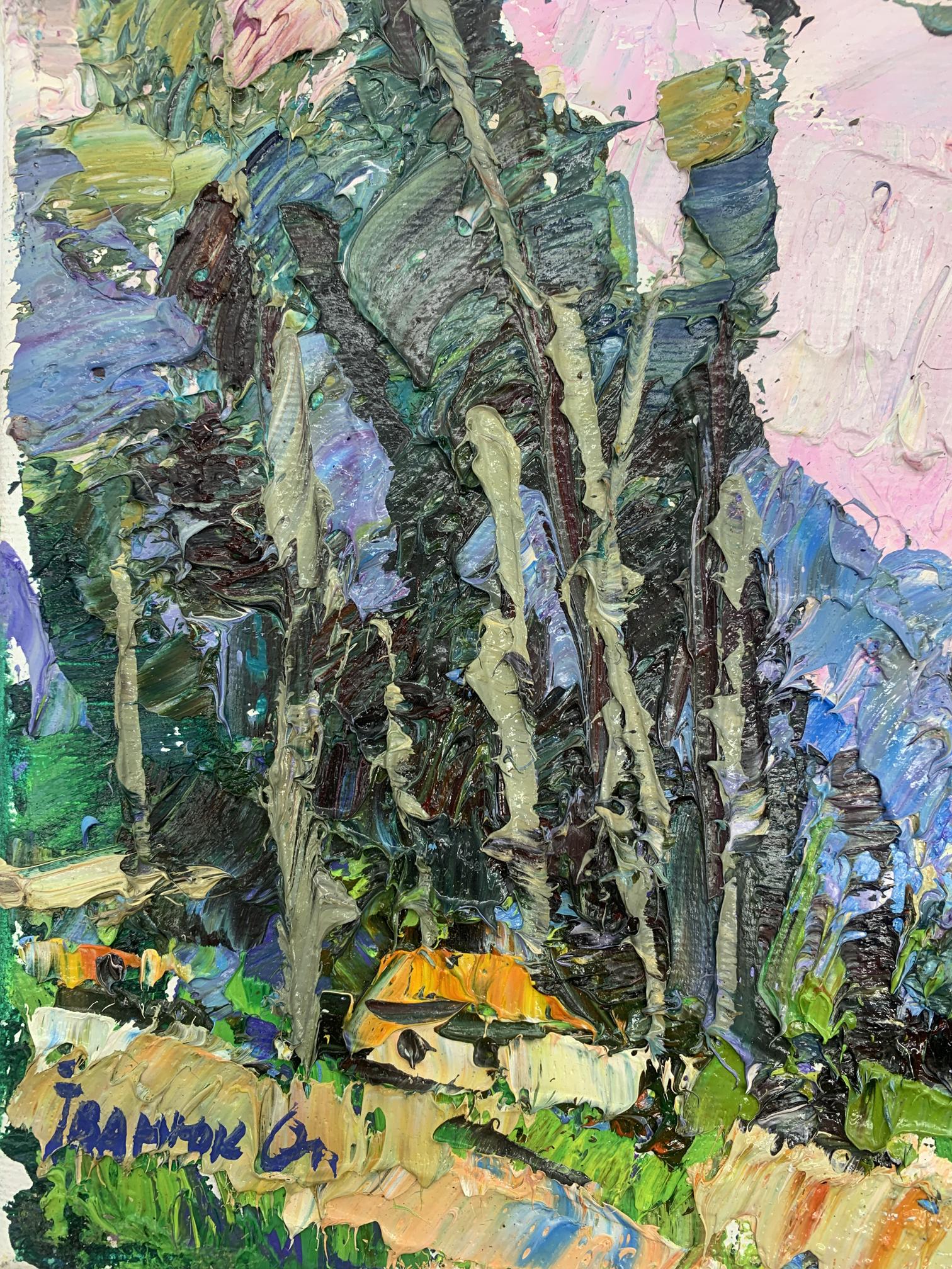 Ivanyuk's oil painting invites viewers to experience the tranquility of nature