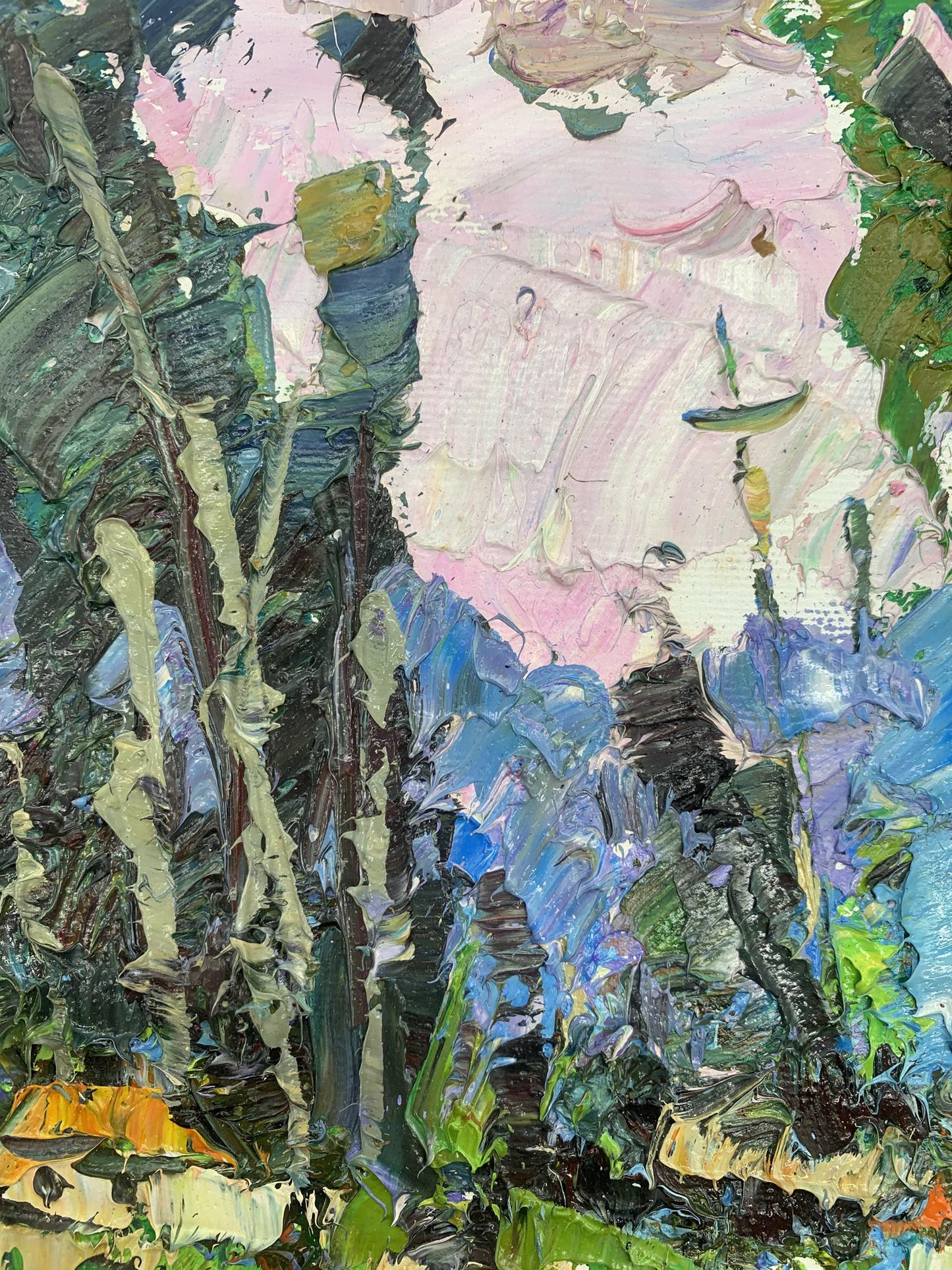 In "The Rustle of Poplars," Ivanyuk skillfully renders the texture and movement of the trees