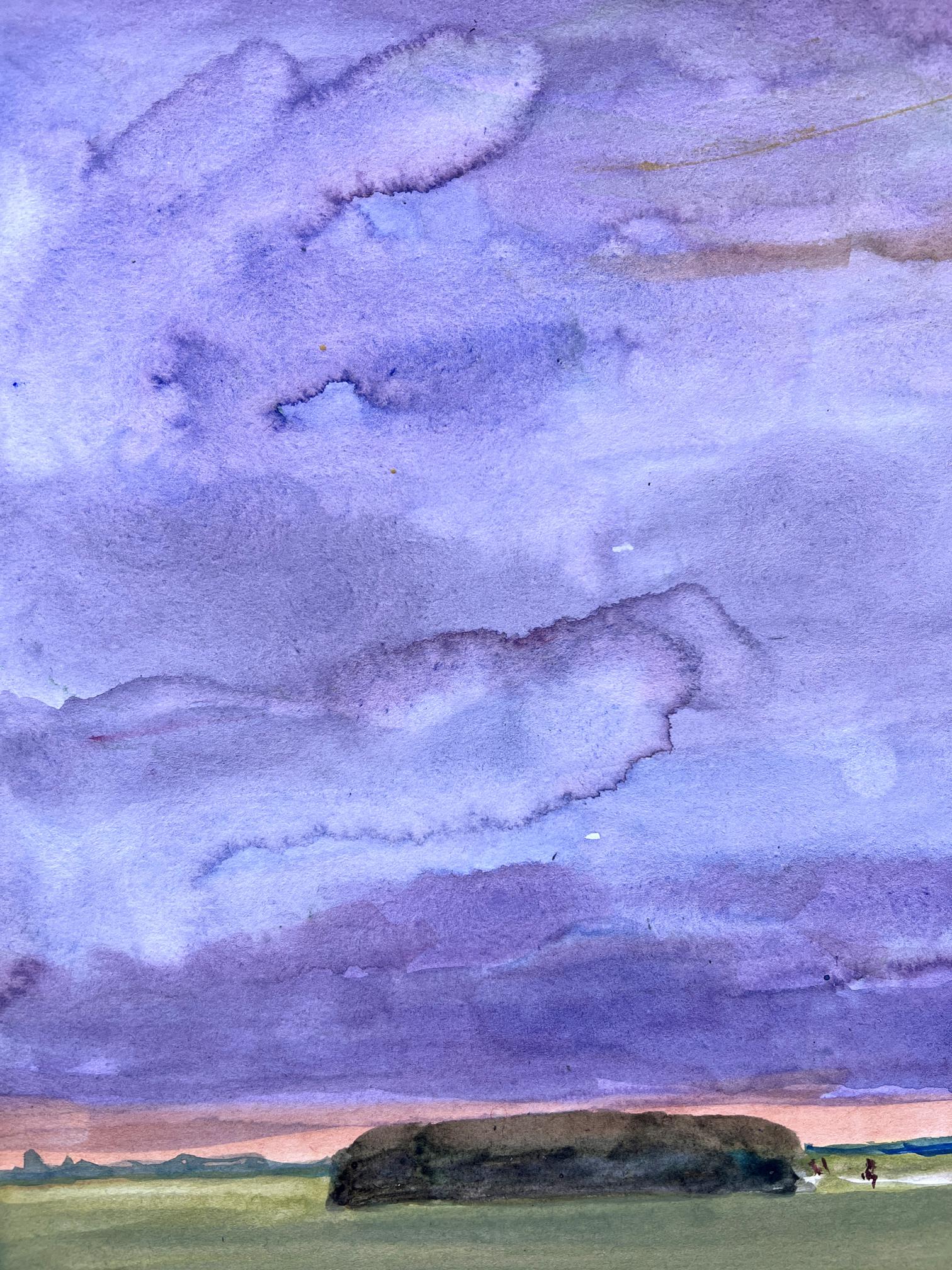 Gouache painting Evening
