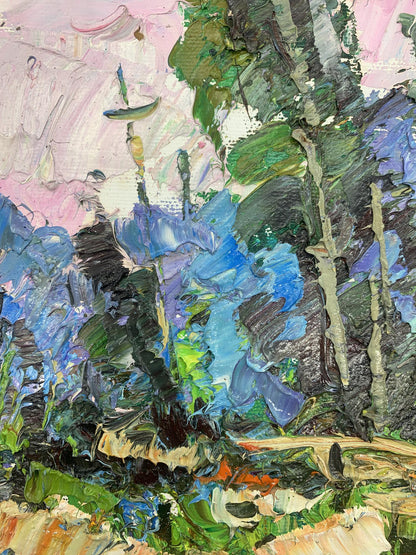 The Rustle of Poplars is an oil painting by Alex Ivanyuk