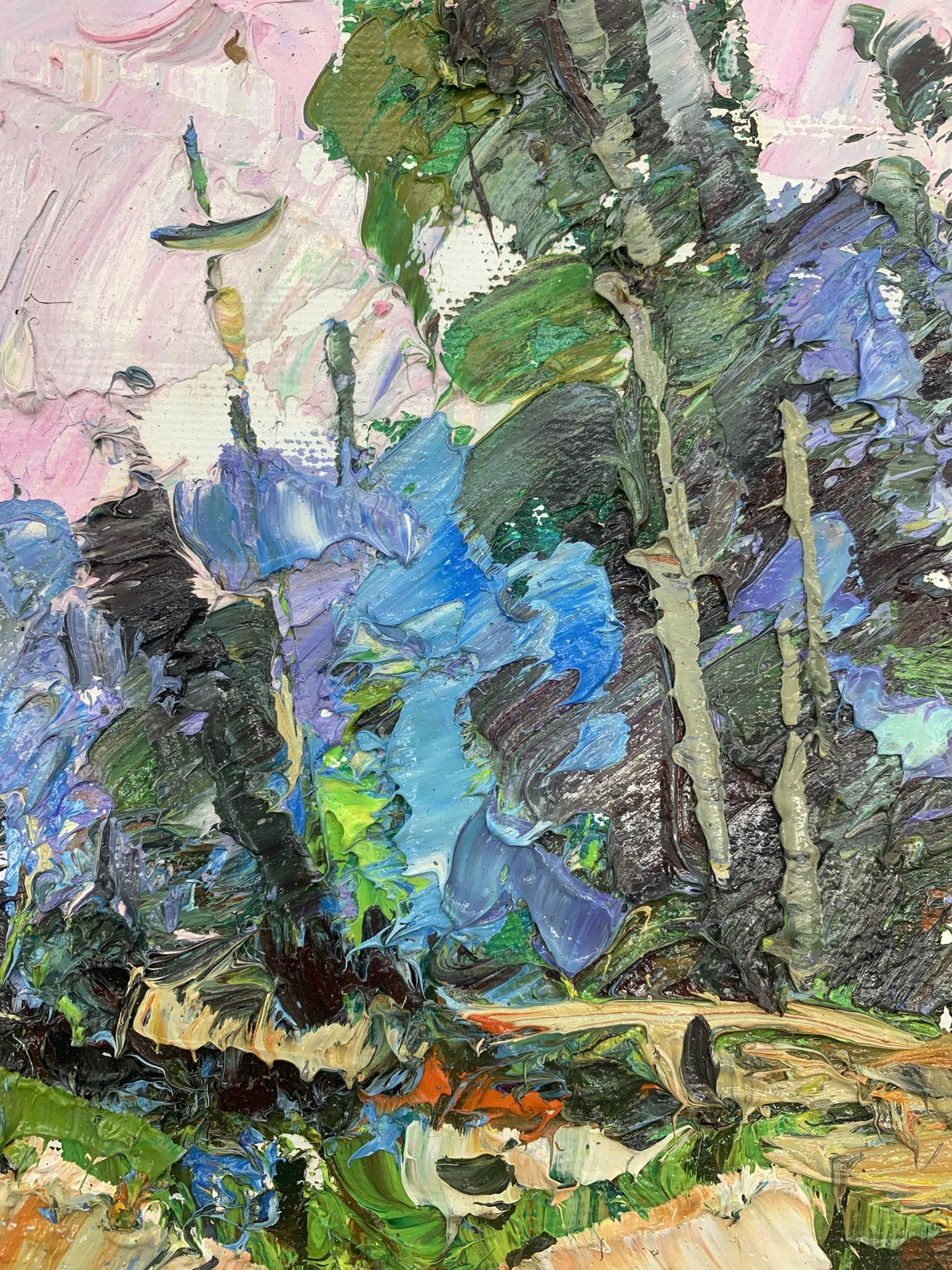 In this artwork, Ivanyuk captures the motion and sound of poplar trees