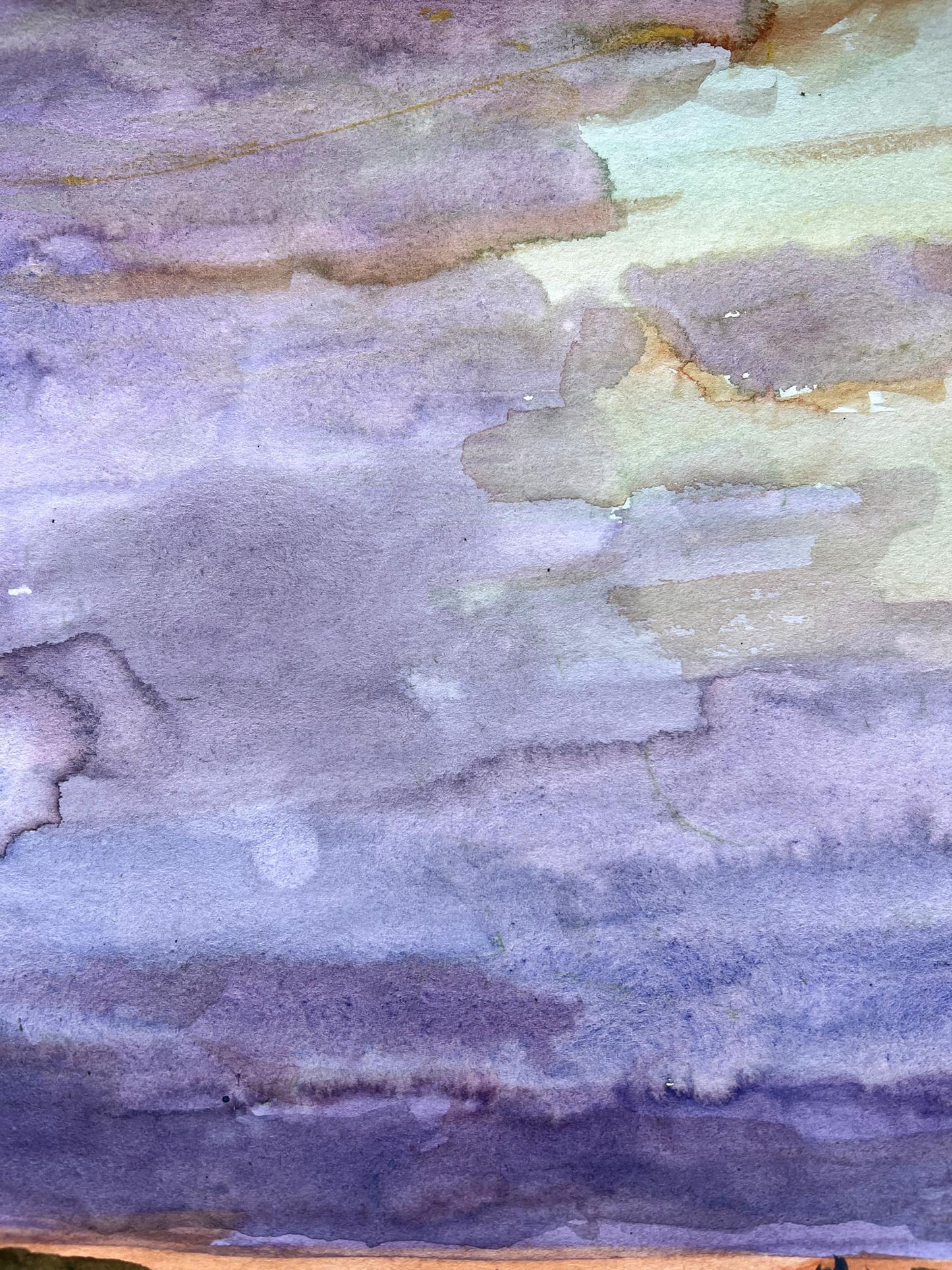 Gouache painting  meadow 