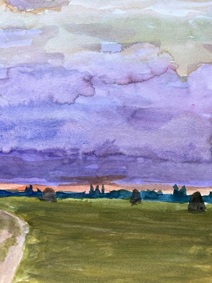Gouache painting Landscape 