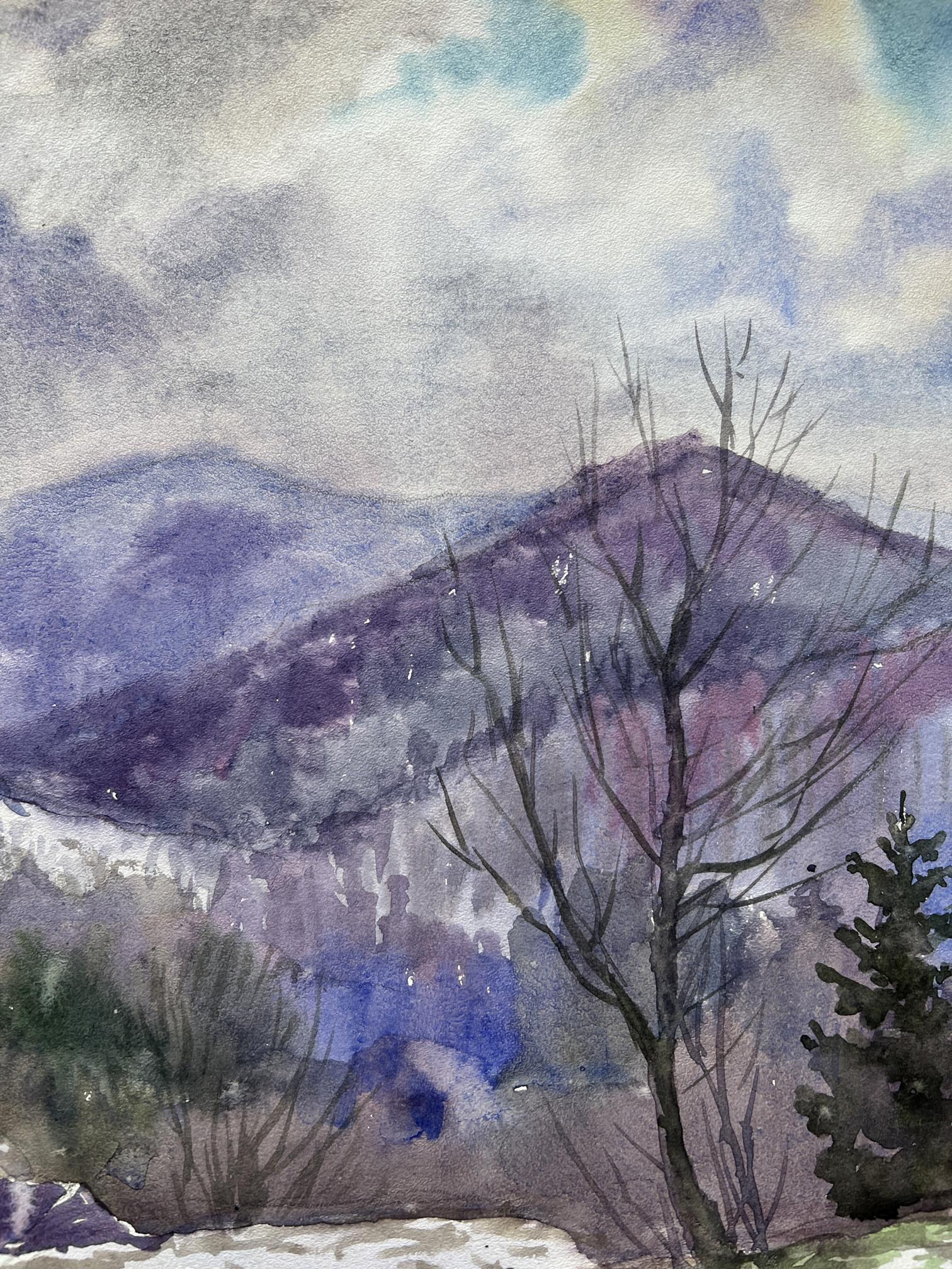 Watercolor painting Landscape 
