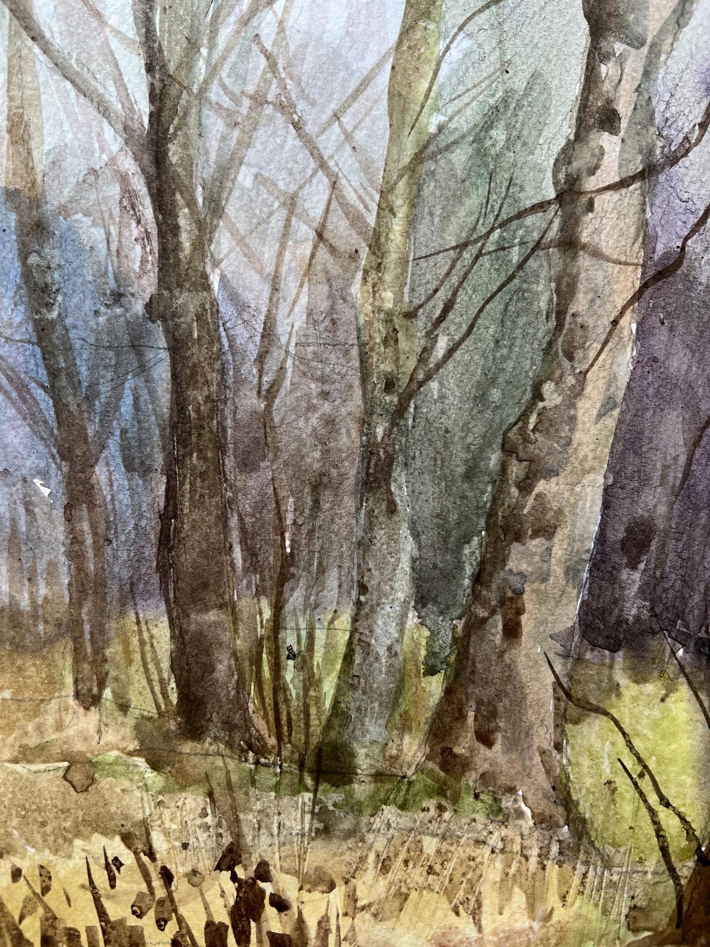 Watercolor painting Landscape 