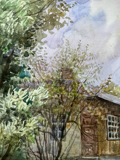 Watercolor painting Spring