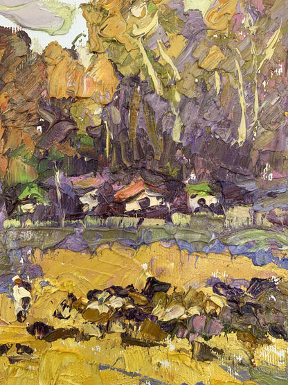 Autumn Village landscape 