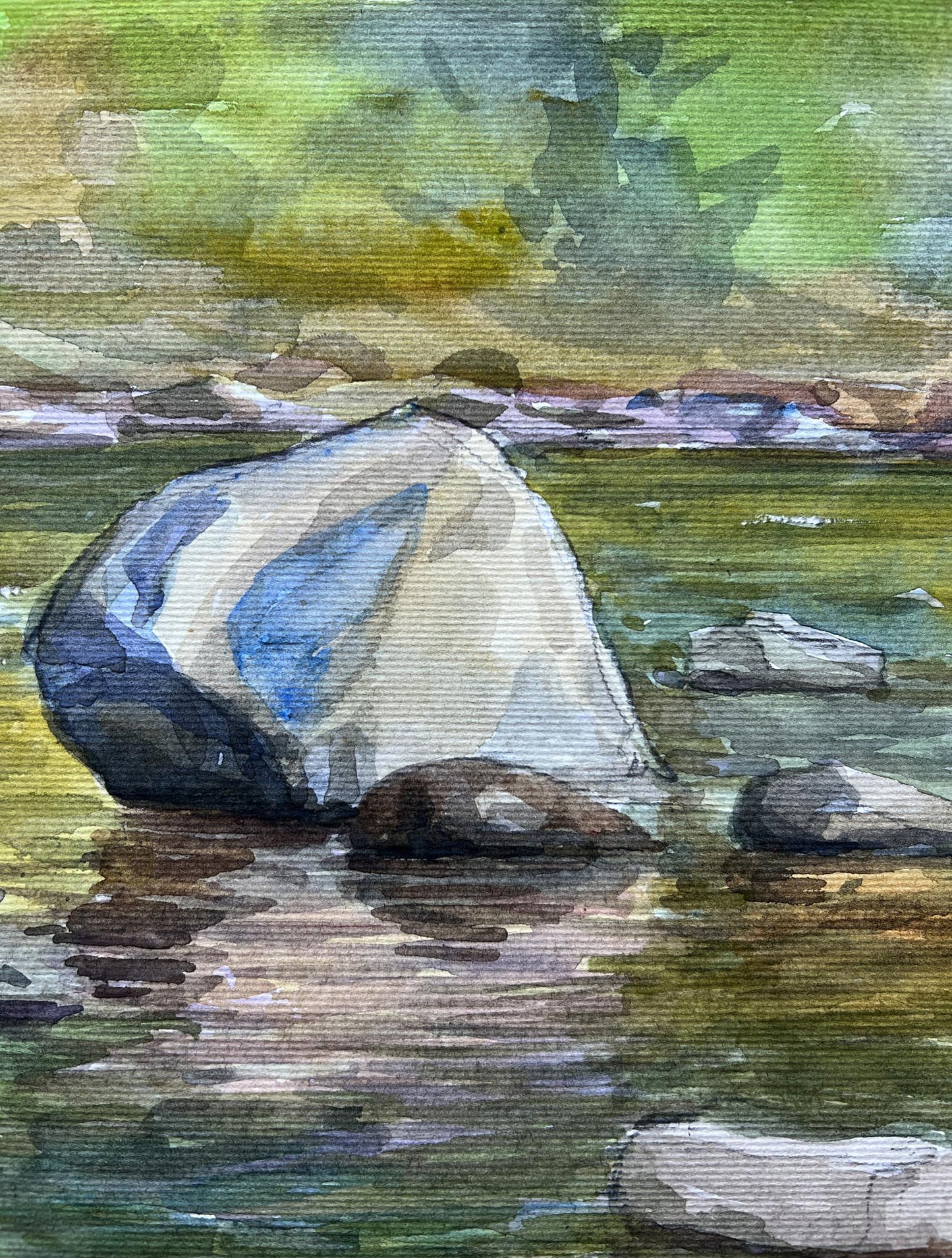 Watercolor painting Landscape 