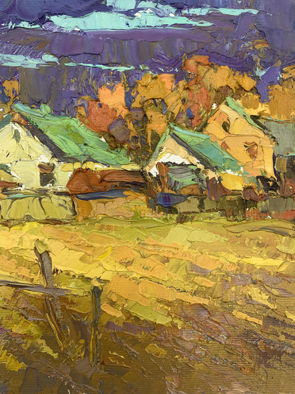 Evening rural landscape