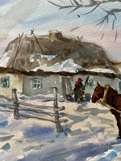 Winter Village  Landscape 