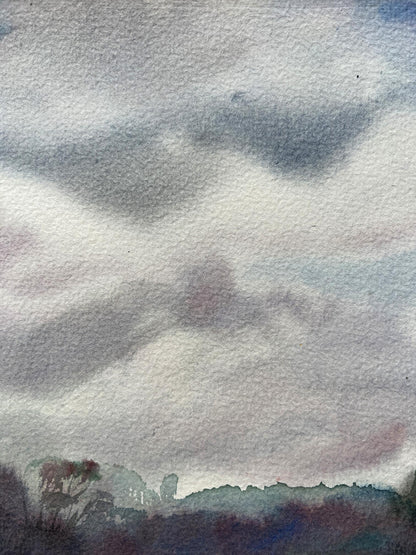 Watercolor painting Midsummer 
