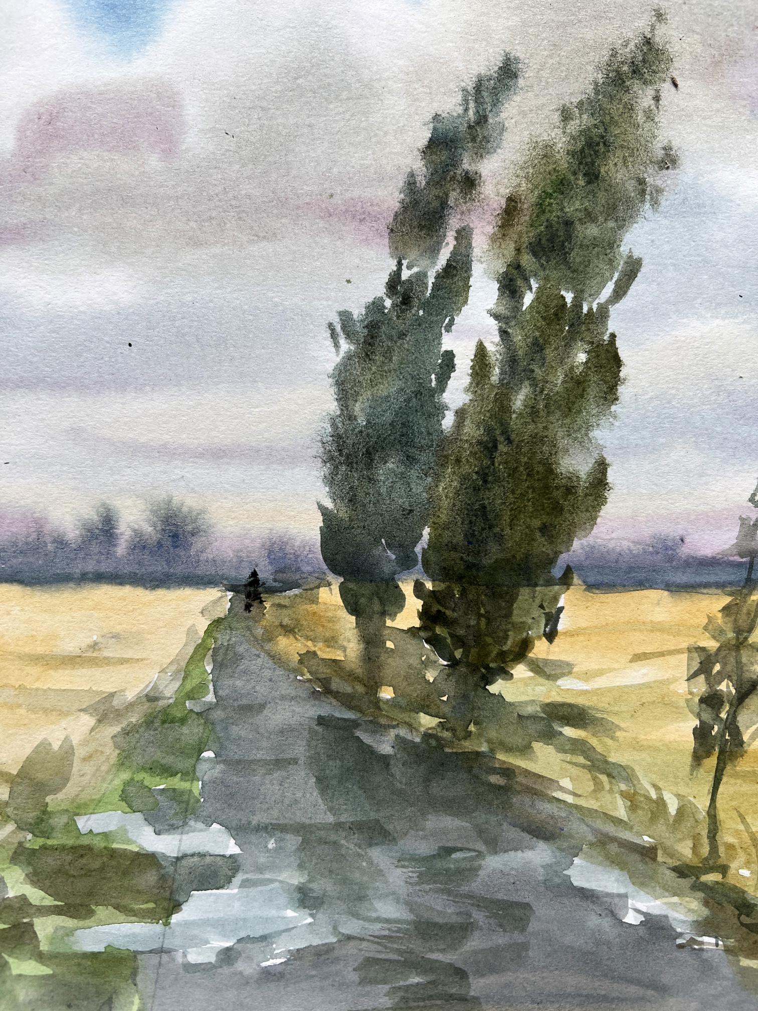 Watercolor painting Landscape 