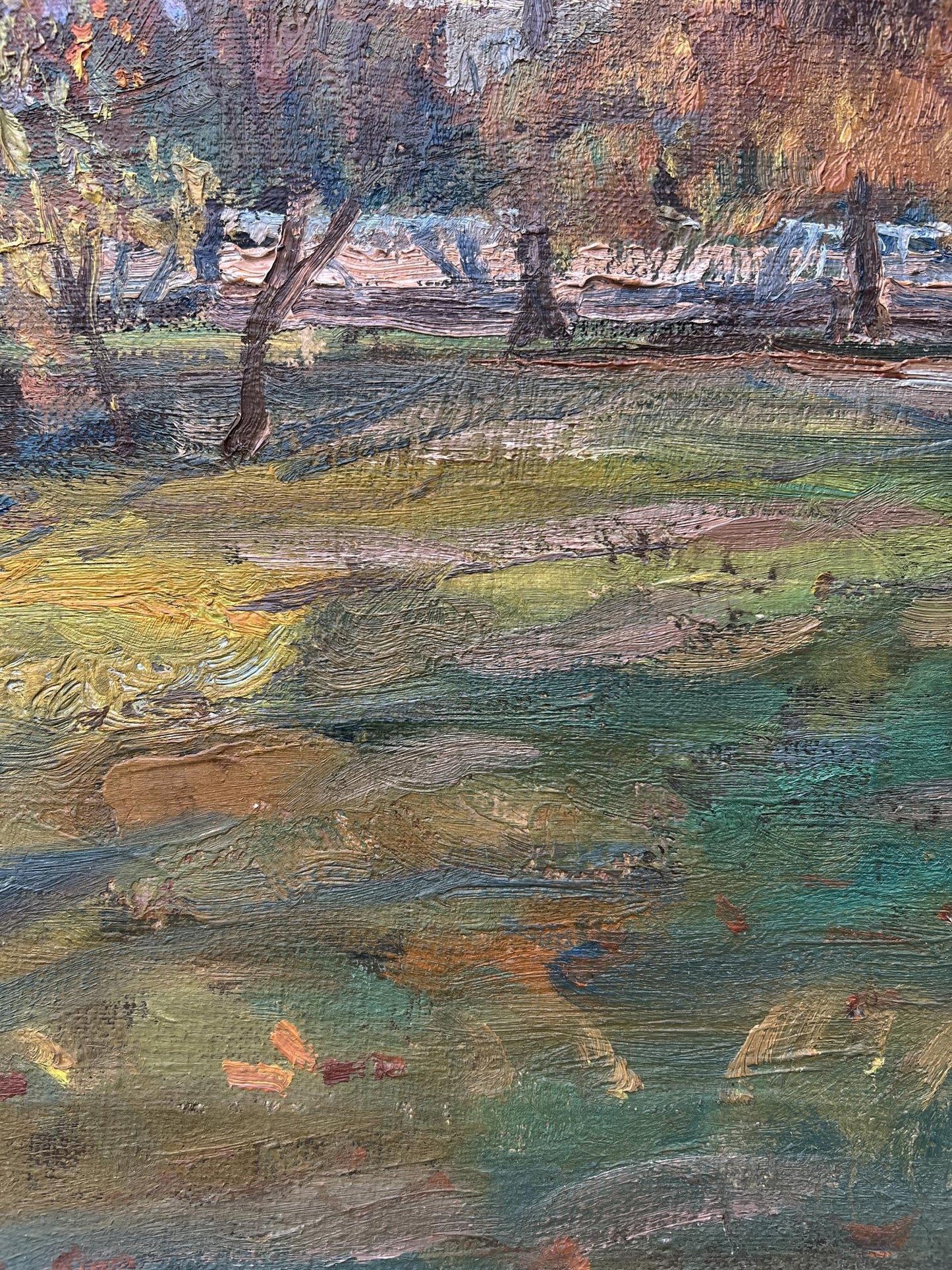 Oil painting Autumn Nature Landscape 