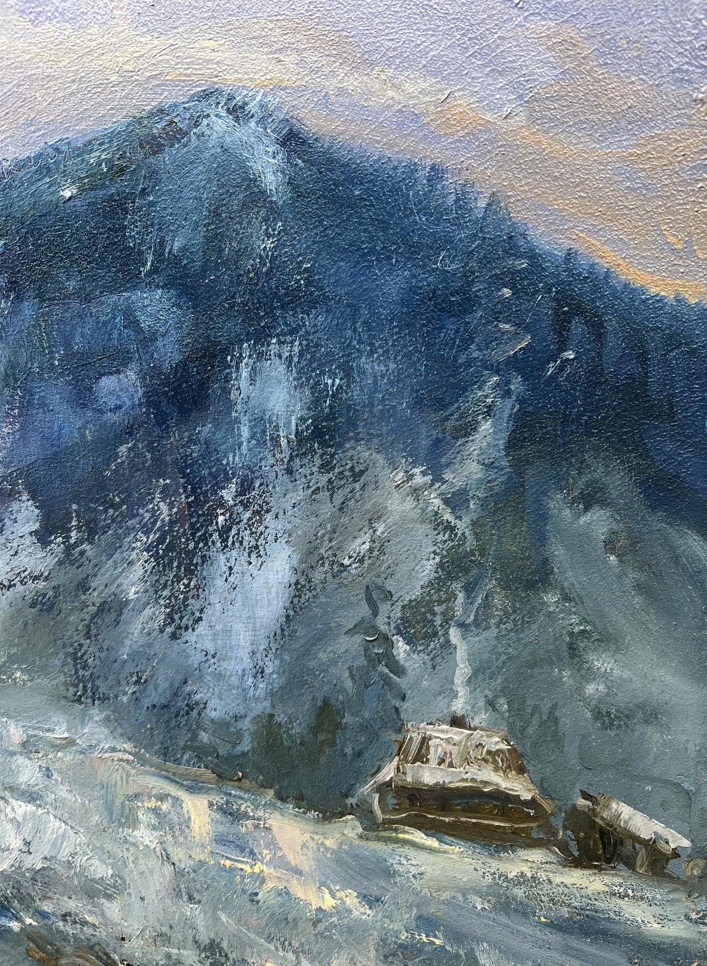 Oil painting Mountain Nature Landscape 