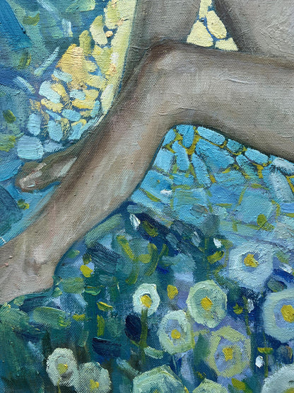 Oil painting Morning nature 