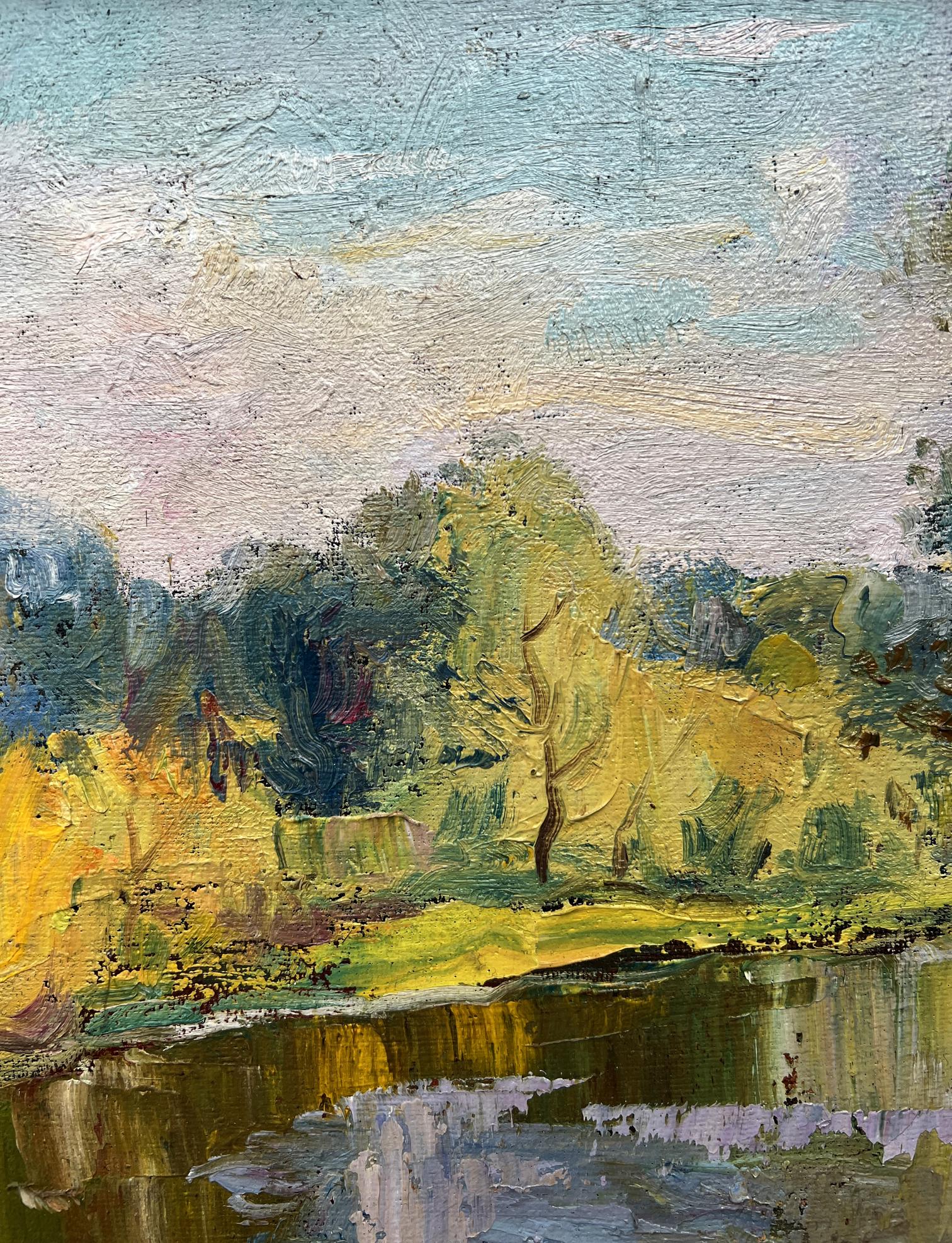 Oil painting Summer Nature Landscape 