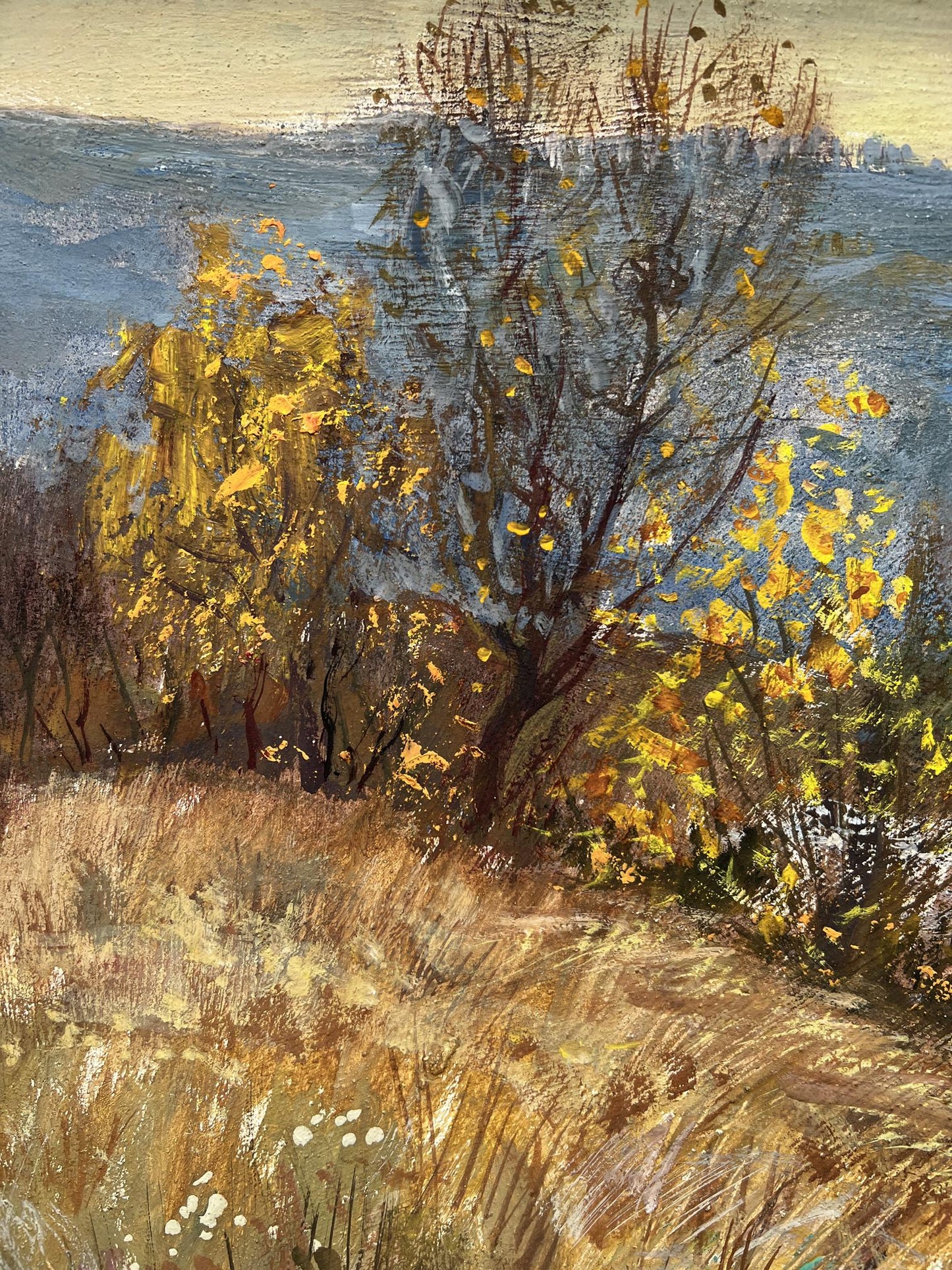 Oil painting Golden autumn