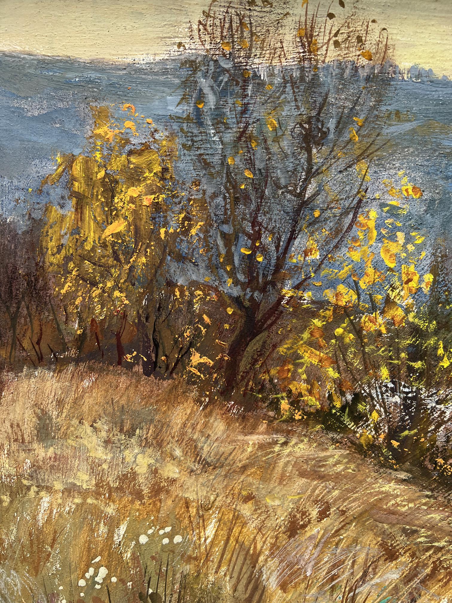 Oil painting Golden autumn