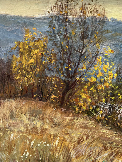 Oil painting Golden autumn
