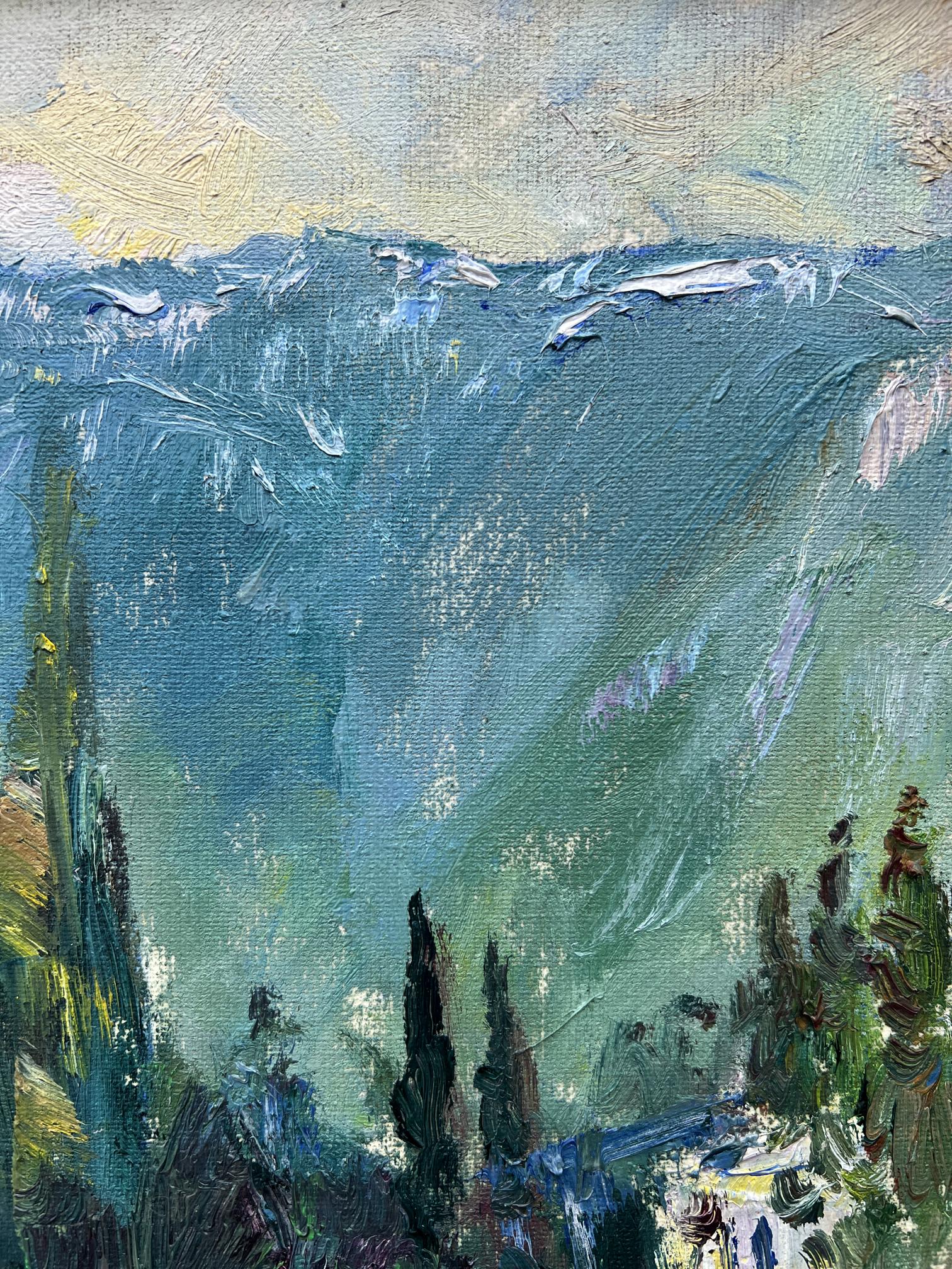 Oil painting Mountain Nature Landscape 