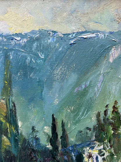 Oil painting Mountain Nature Landscape 