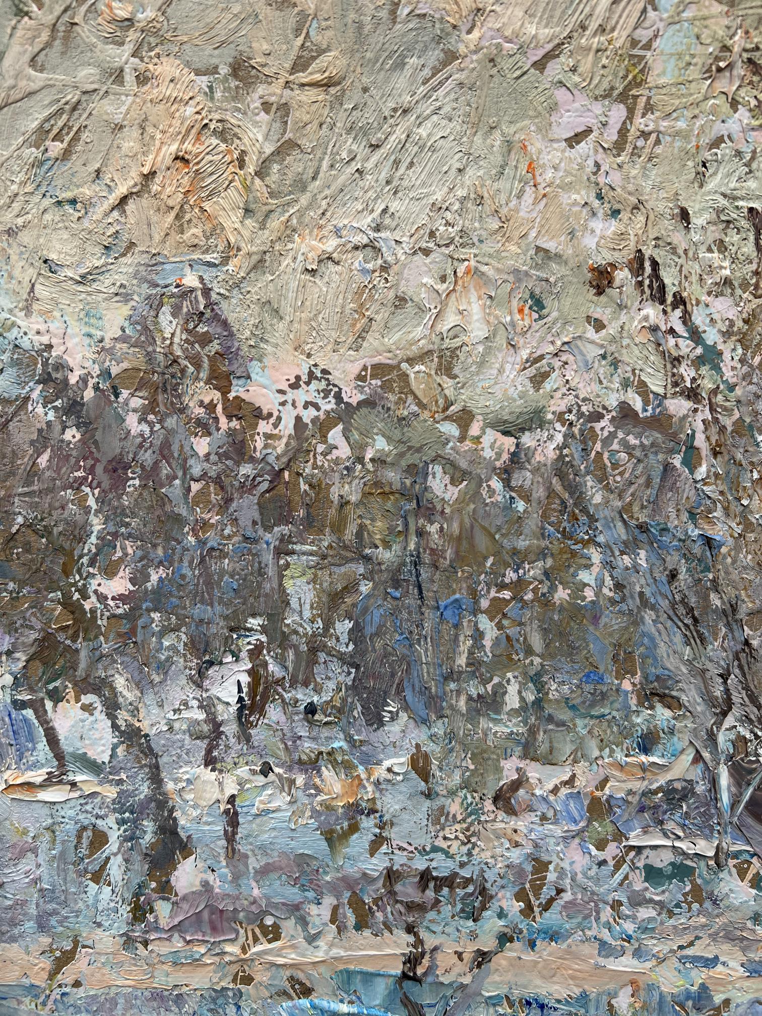 Oil painting winter