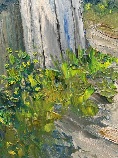Village Spring landscape 