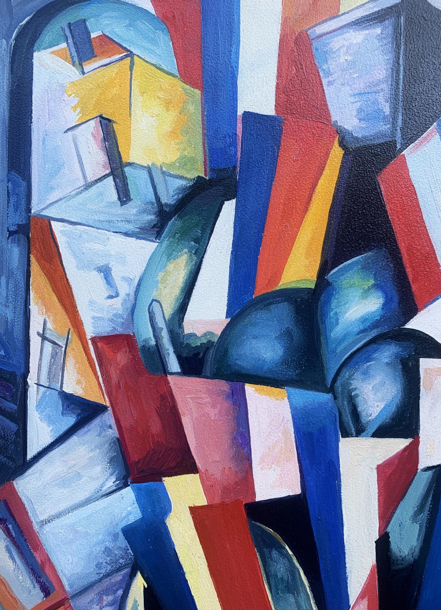 Abstract oil painting Geometry of Life by Victor Konotopsky