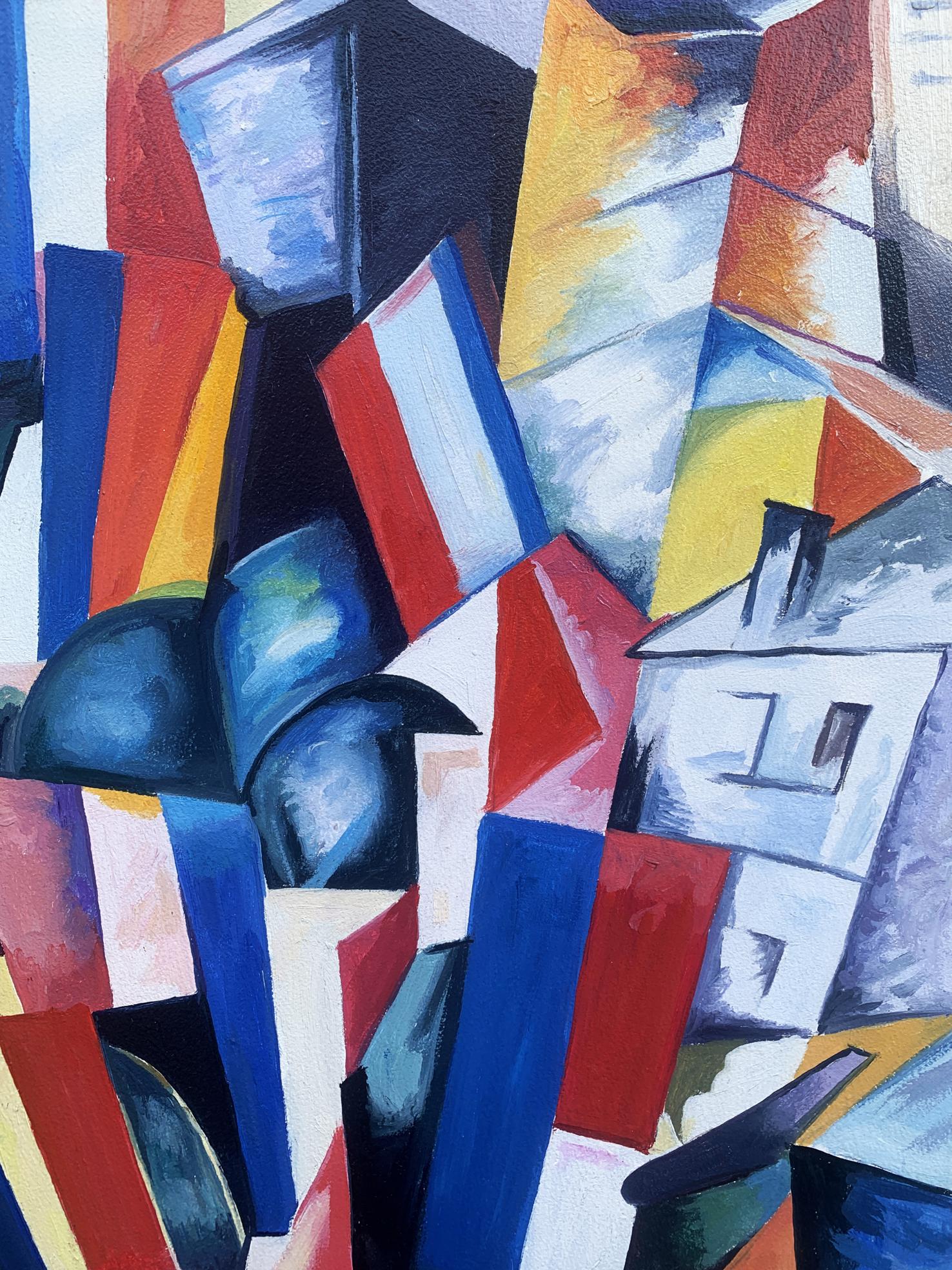 Abstract Geometry of Life oil painting by Victor Konotopsky