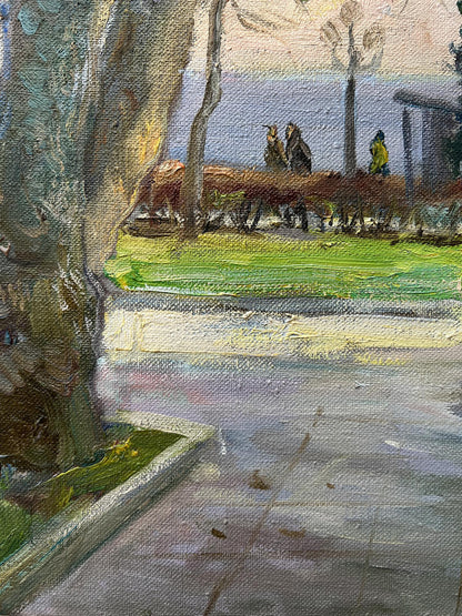 Oil painting Cityscape
