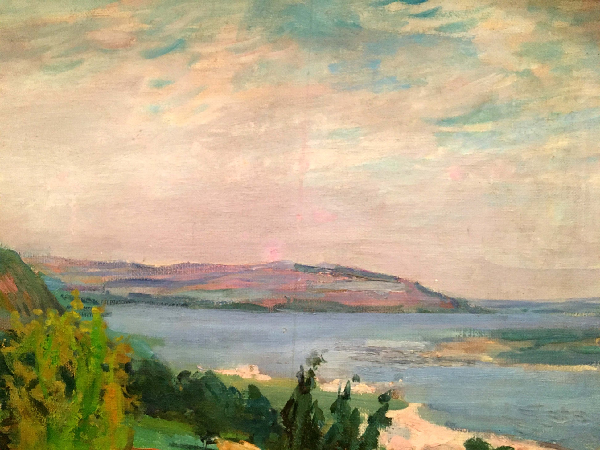 Oil painting by Glushchenko Nikolai Petrovich: impressionistic landscape