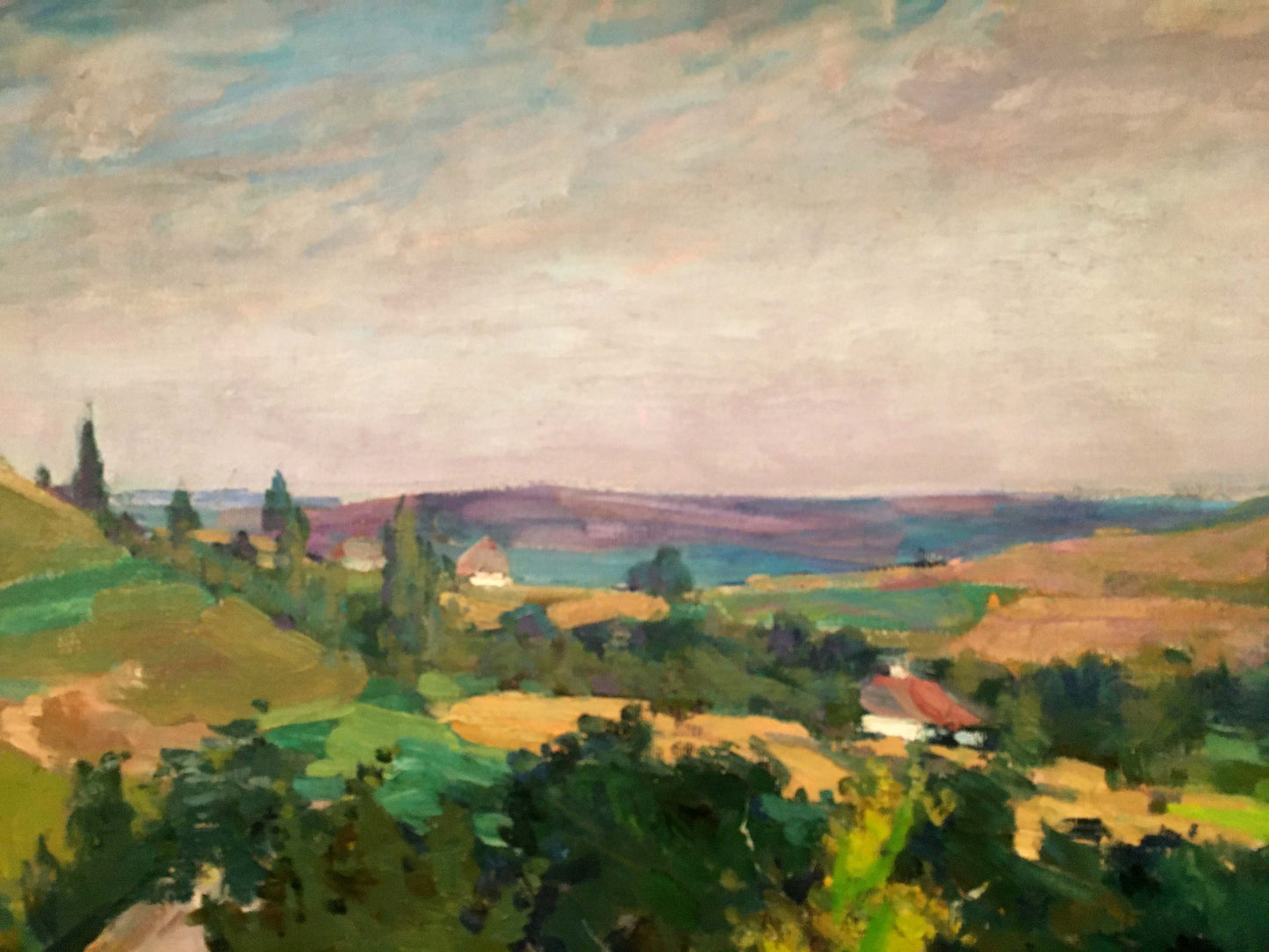 Oil painting by Glushchenko Nikolai Petrovich: vibrant impressionist landscape
