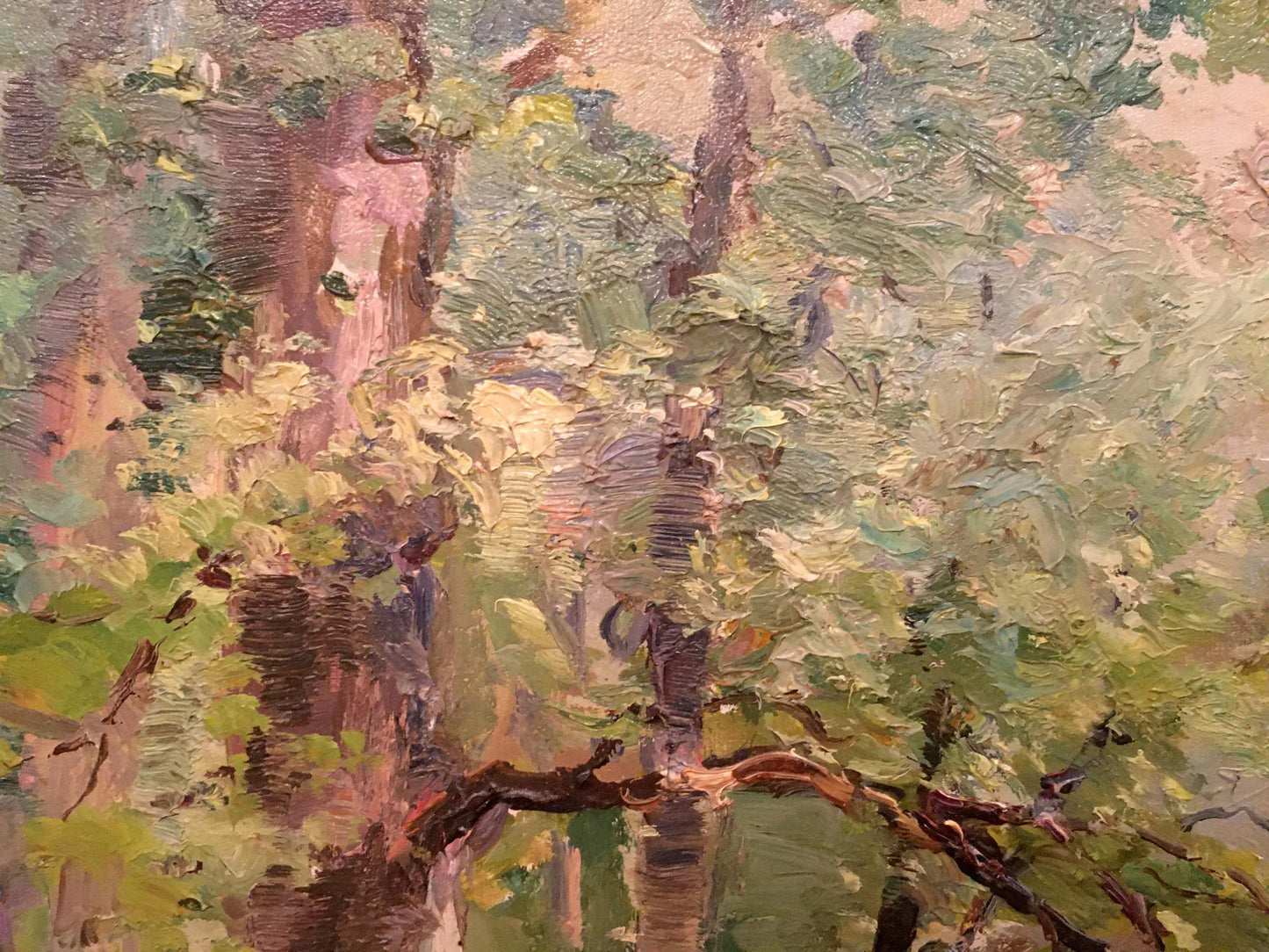 Oil painting of dense forest by Shishko Sergey Fedorovich