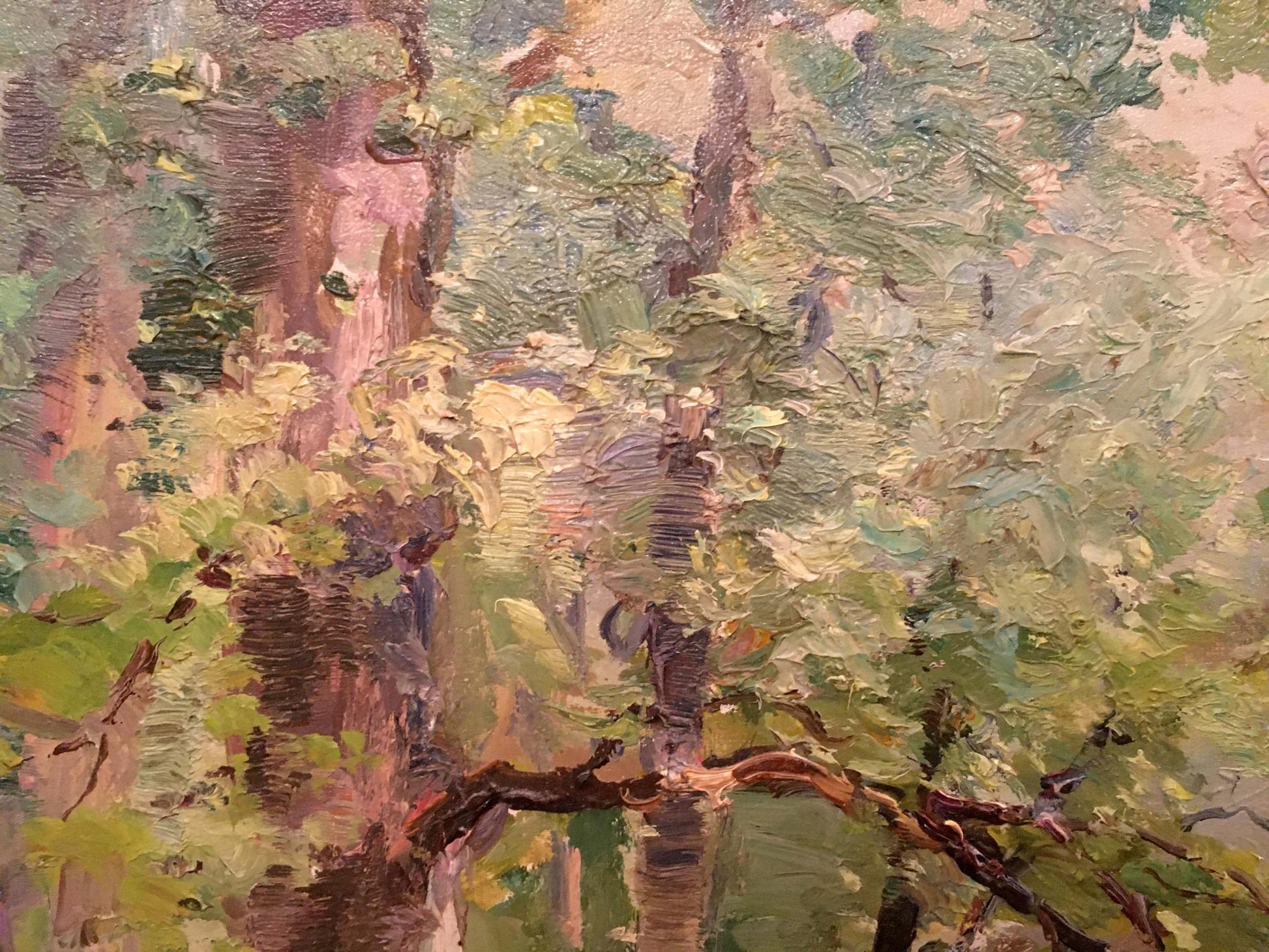 Oil painting of dense forest by Shishko Sergey Fedorovich