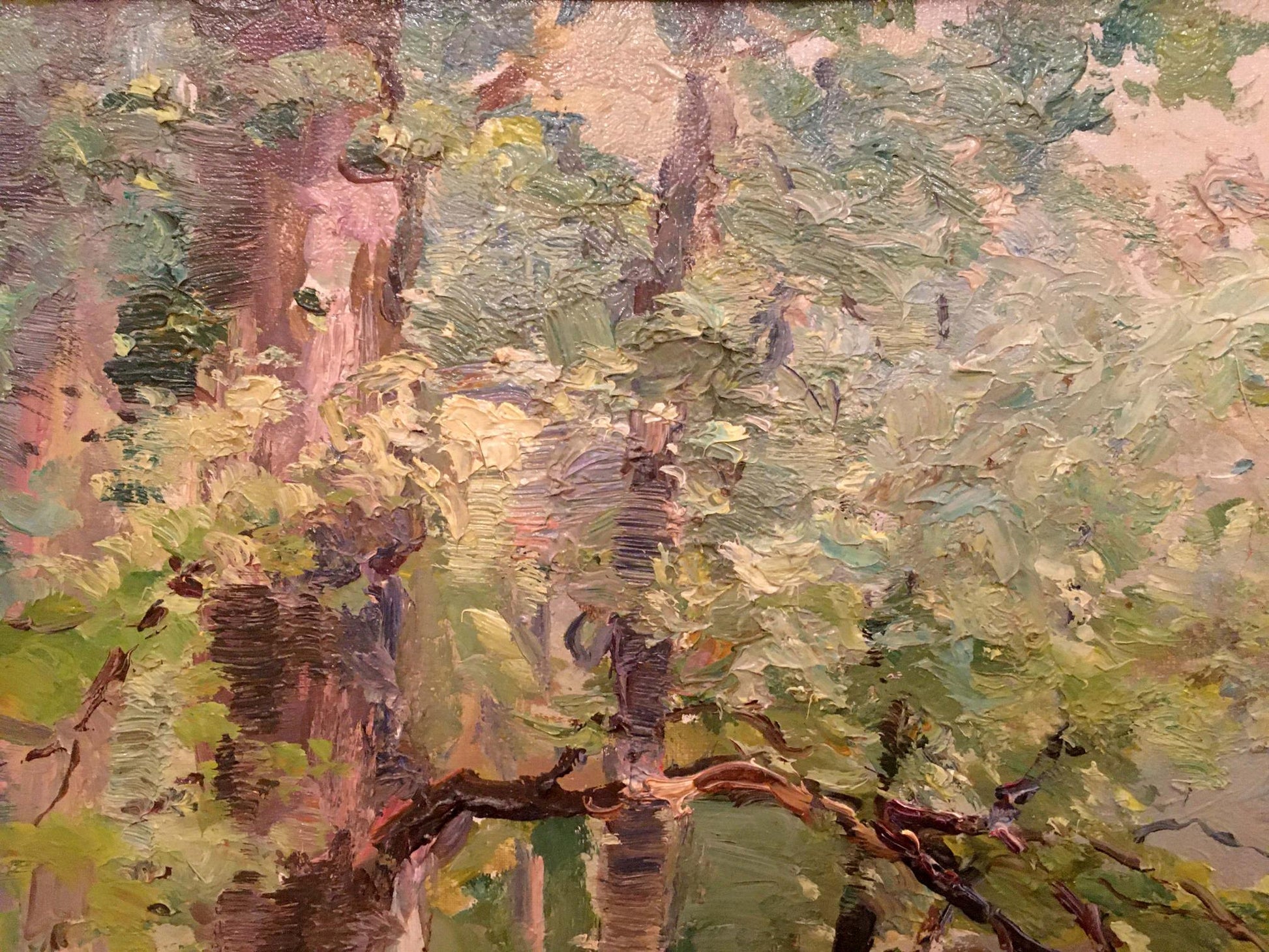 Oil painting of dense forest by Shishko Sergey Fedorovich