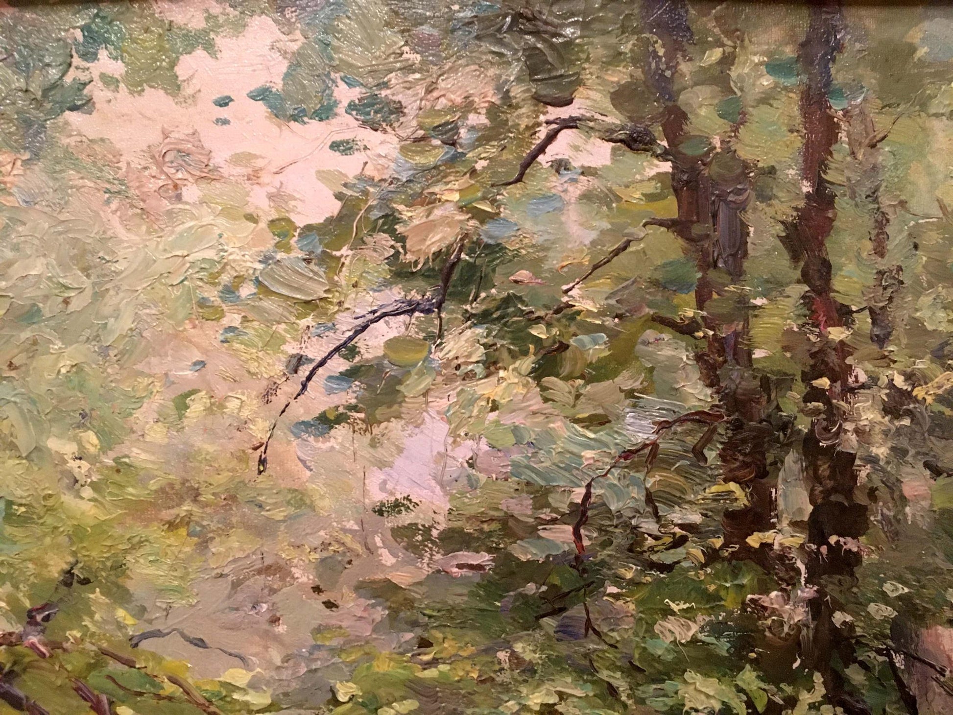 Oil painting of dense forest by Shishko Sergey Fedorovich