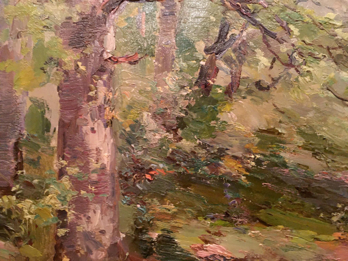 Oil painting of dense forest by Shishko Sergey Fedorovich