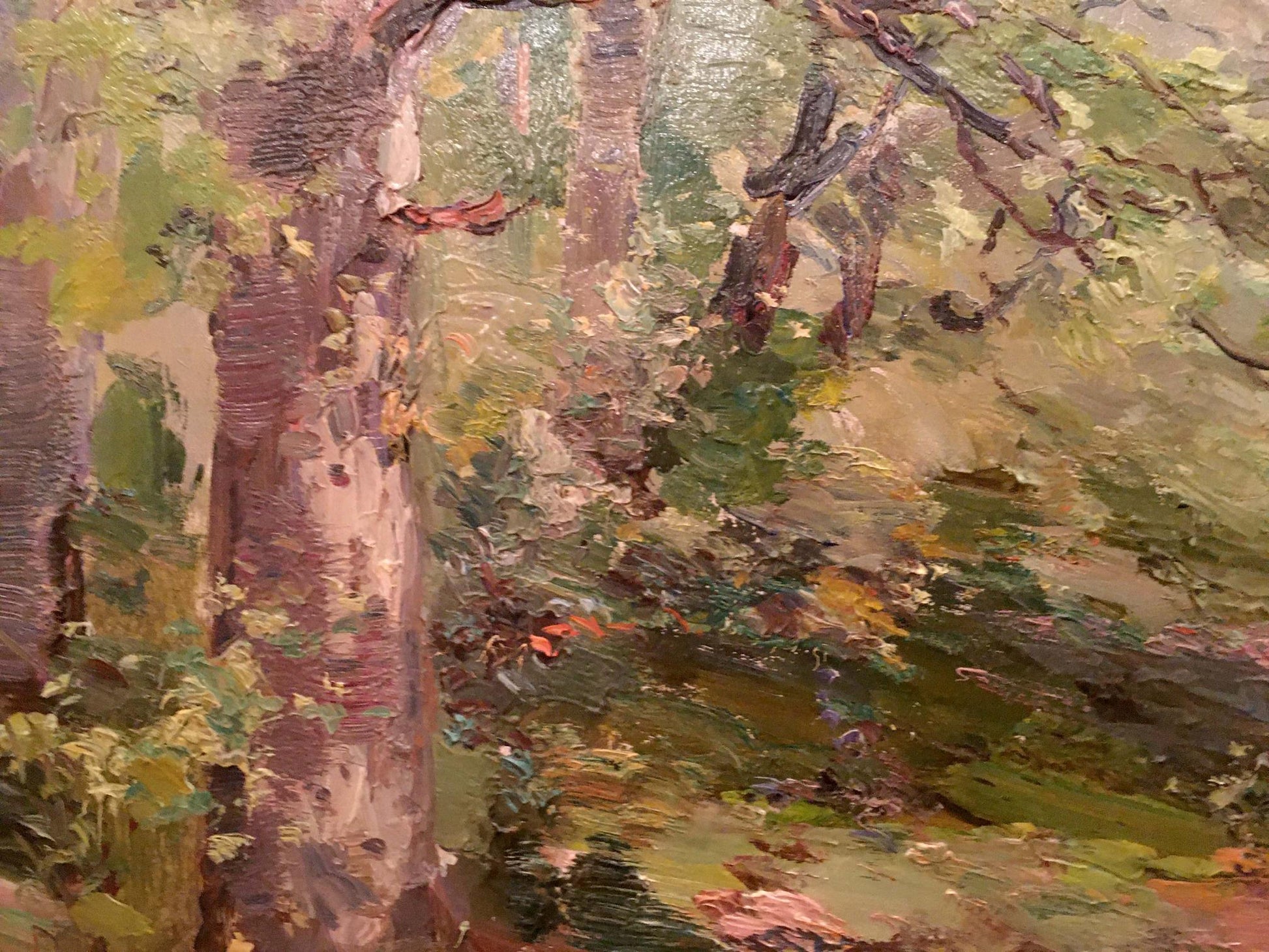 Oil painting of dense forest by Shishko Sergey Fedorovich