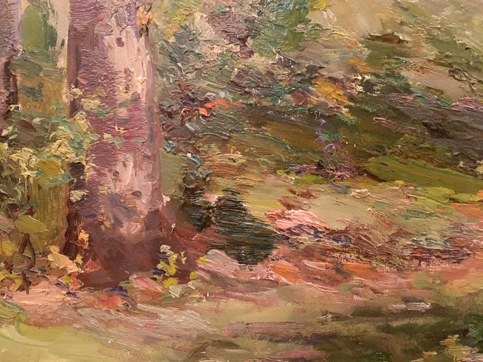 Oil painting of dense forest by Shishko Sergey Fedorovich