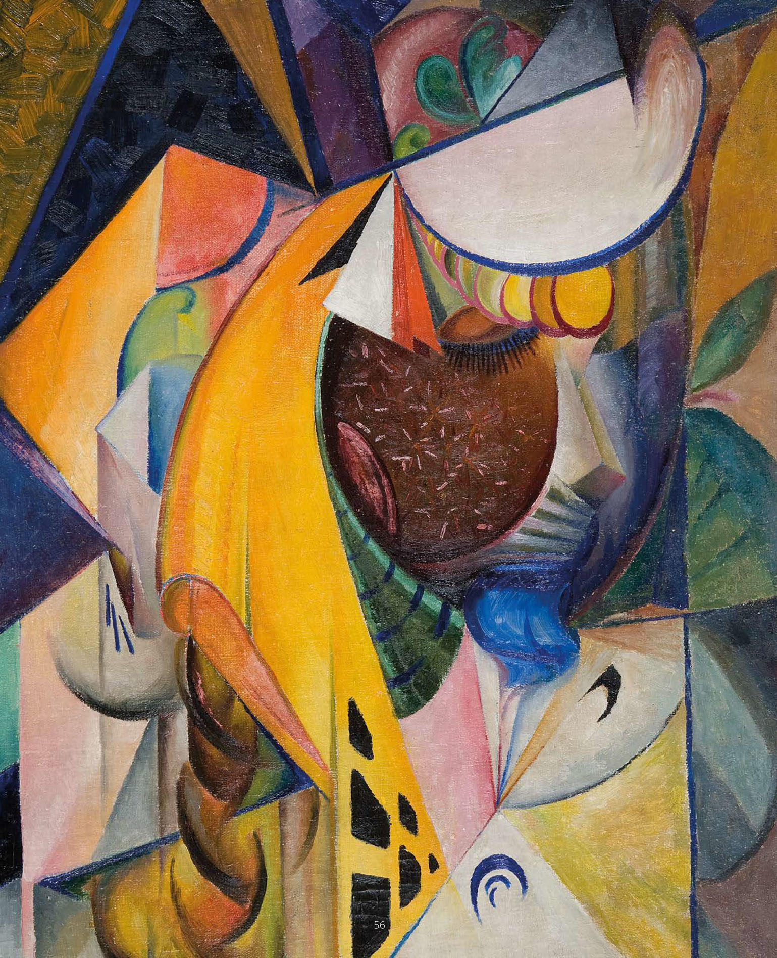 Museum-quality Ukrainian avant-garde oil painting by Oleksandr Bohomazov