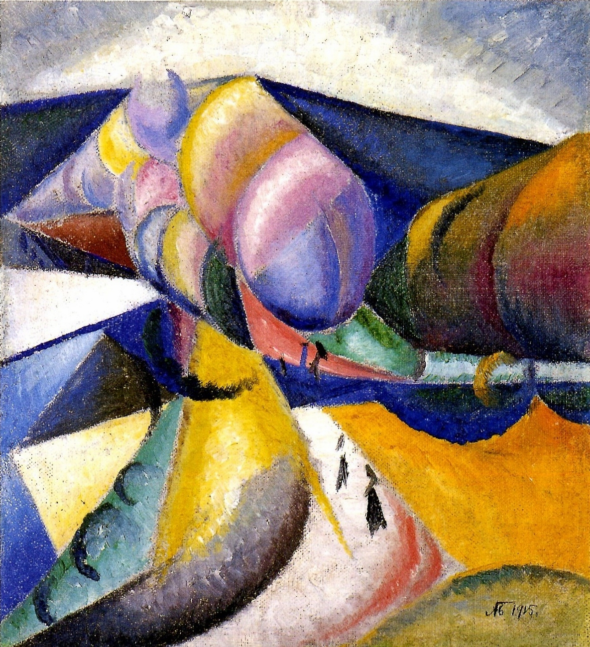 Rare Ukrainian avant-garde abstract by Oleksandr Bohomazov