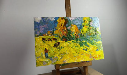 Oil painting On duty Ivanyuk Alex