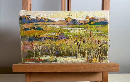 Oil painting River flood Oksana Ivanyuk