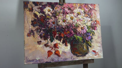 Oil painting Daisies Ivanyuk Oksana