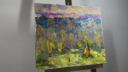 Oil painting Autumn is far away Ivanyuk Alex