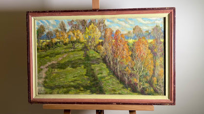 Oil painting Autumn in Sednev Ivan Shapoval