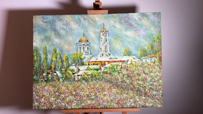 Oil painting Sanctuary Among the Trees Shapoval Ivan Leontyevich