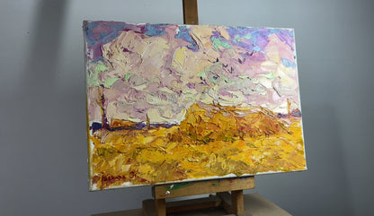 Oil painting Golden stack Ivanyuk Alex