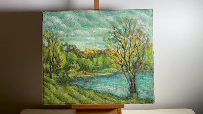 Oil painting Summer's Secret Sanctuary Shapoval Ivan Leontyevich