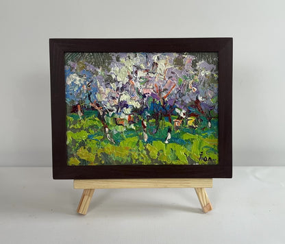 Oil painting The gardens are blooming Oleksiy Ivanyuk